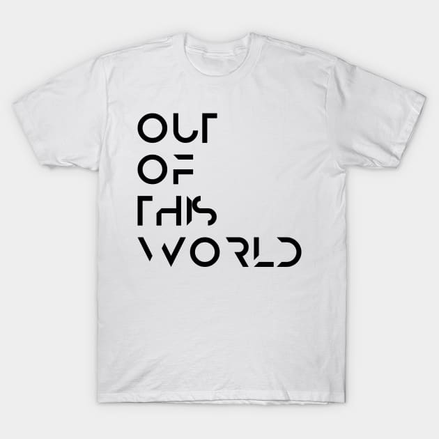Out of this World- Black T-Shirt by Quatern